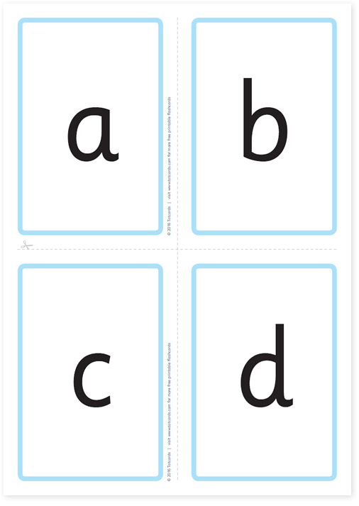 Printable Abc Flashcards Letters Only
